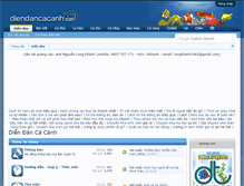 Tablet Screenshot of diendancacanh.com